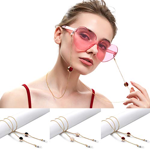 Atezch Eyewear Retainer,Eyeglass Chains Sunglasses Neck Strap Cords Beaded Re...