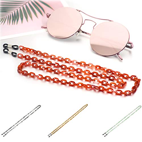 Atezch Unisex Eyewear Retainer,Eyeglass Chains Beaded Reading Glasses Cords S...