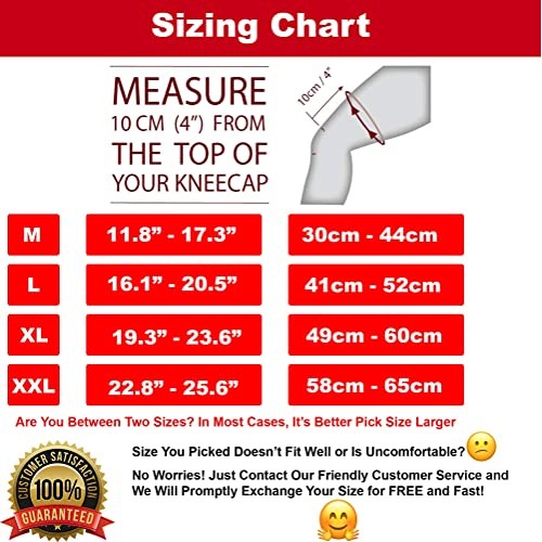 Hinged Knee Brace Support with Strap & Side Patella Stabilizers for Protectio...