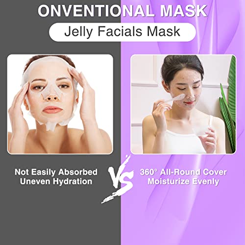 Jelly Mask for Skin Care, Lavender Gel Face Mask for whitening, Jelly Face Ma...