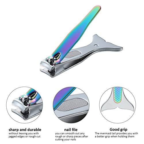 Mermaid Nail Clipper Set, Gifts for Girls and Women, Unique Gifts for Christm...