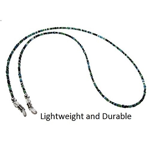 ATLanyards - Eyeglass Chain for Women - Peacock Seed Bead Eyeglass Strap - Gl...