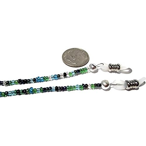 ATLanyards - Eyeglass Chain for Women - Peacock Seed Bead Eyeglass Strap - Gl...