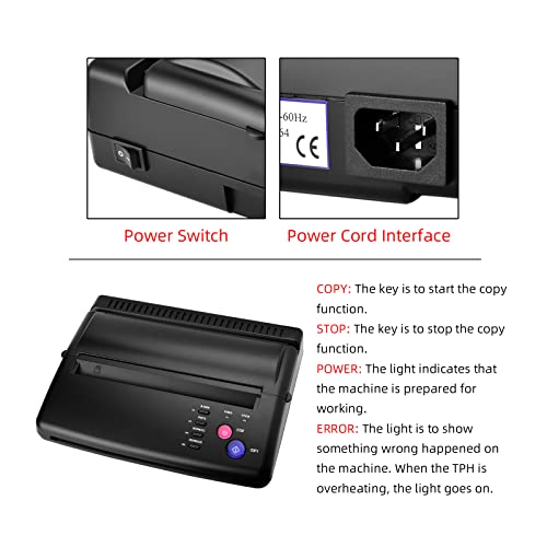 Tattoo Transfer Stencil Machine Copier Printer