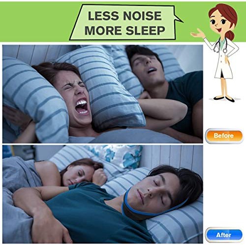 Anti Snoring Chin Straps,Ajustable Stop Snoring Solution Snore Reduction Slee...