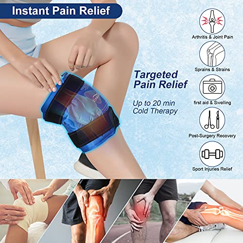 Atsuwell Ice Pack for Knee Injuries Reusable Gel Instant Cold Packs for Pain ...