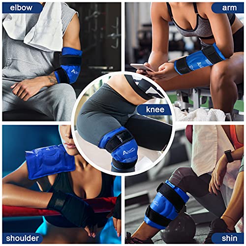 Atsuwell Ice Pack for Knee Injuries Reusable Gel Instant Cold Packs for Pain ...