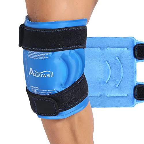 Atsuwell Ice Pack for Knee Injuries Reusable Gel Instant Cold Packs for Pain ...