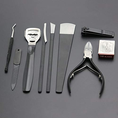 Foot Care Pedicure Callus Shaver Hard Skin Remover 10 Blades Ingrown Toenail ...