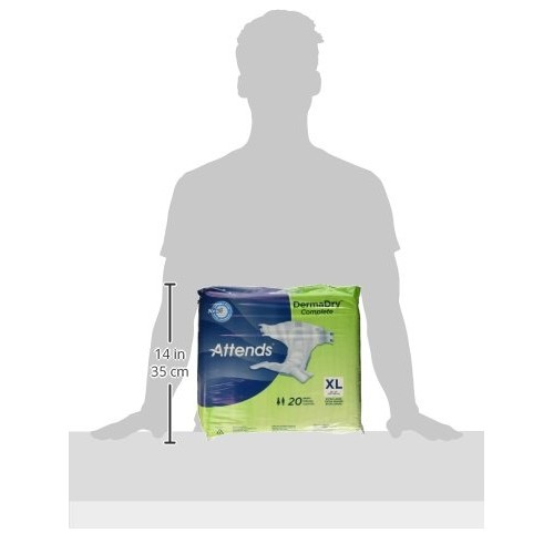 Attends Advanced Briefs with Advanced Dry-Lock Technology for Adult Incontine...