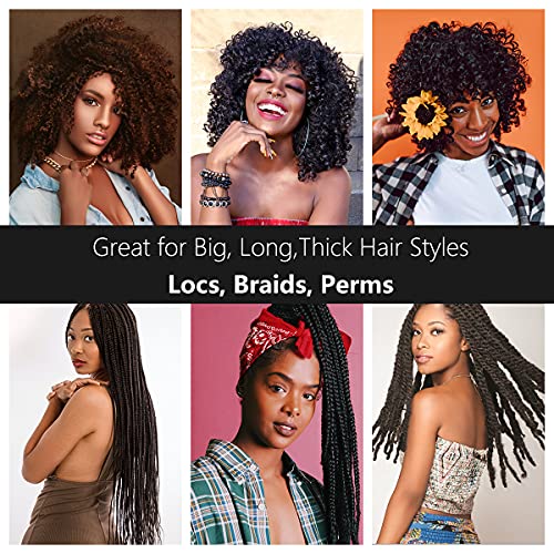 Auban Extra Large Shower Cap, Double-Layer Waterproof Reusable, XL Satin Lini...