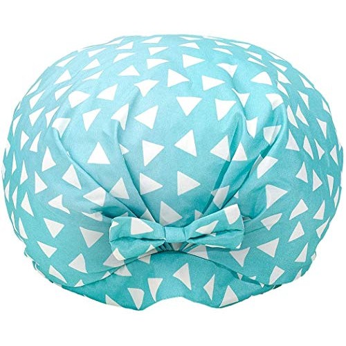 Auban Shower Cap Reusable,Ribbon Bow Bath Cap Oversized Large Design With Wat...