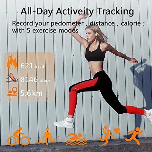 Fitness Tracker,Activity Tracker with Body Temperature Heart Rate Blood Press...