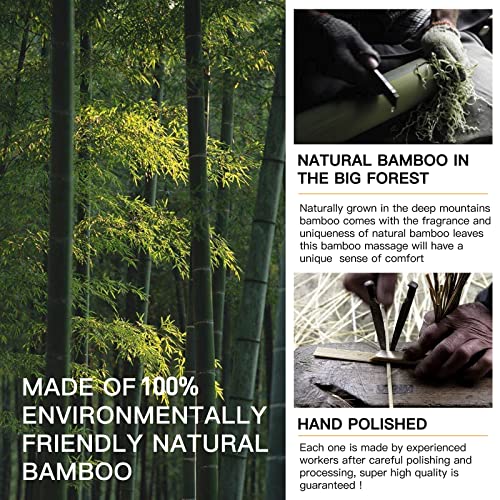 Bamboo Oversize Curved Back Scratcher,Large 131 Wooden Points Provide Instant...