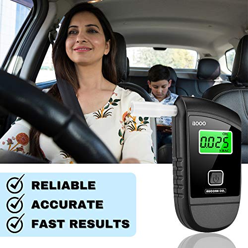 Breathalyzer, FDA Cleared Portable Alcohol Tester with Digital LCD Screen & 1...