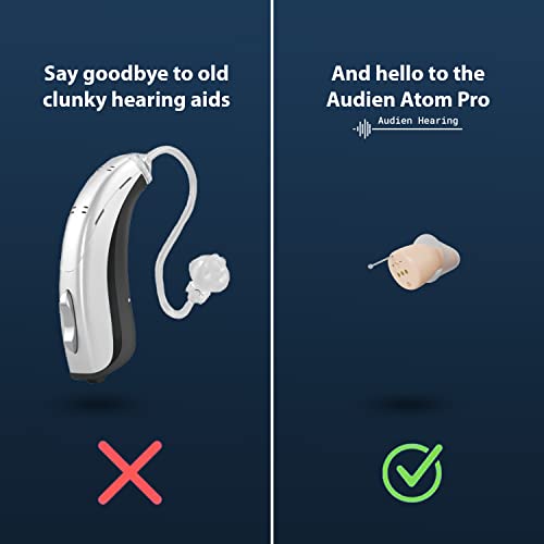 Audien ATOM PRO Wireless Rechargeable Hearing Amplifier to Aid and Assist Hea...
