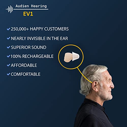 Audien Hearing EV1 Rechargeable Hearing Amplifier to Aid and Assist Hearing, ...