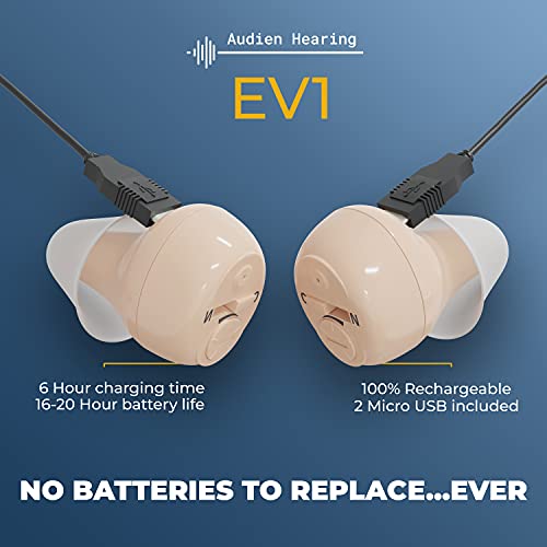 Audien Hearing EV1 Rechargeable Hearing Amplifier to Aid and Assist Hearing, ...