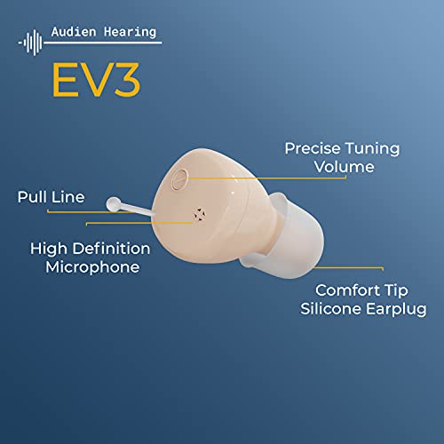 Audien Hearing EV3 Rechargeable Hearing Amplifier to Aid and Assist Hearing, ...