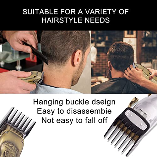 Clipper Guards Cutting Guides with Metal Clip Compatible with Wahl Clipper -A...