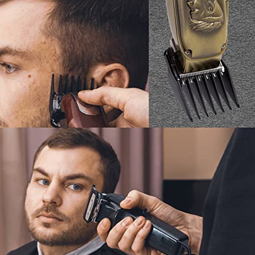 Clipper Guards Cutting Guides with Metal Clip Compatible with Wahl Clipper -A...