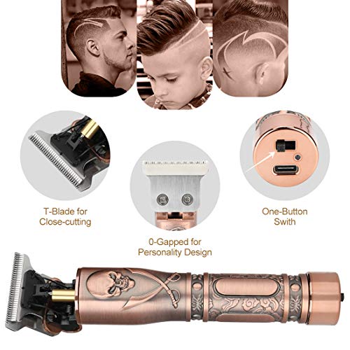 Pro T Outline Clippers Trimmer T Blade Hair Cutting Grooming Kits Set Cordles...