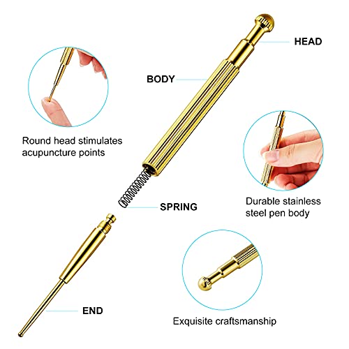 4PCS Massage Tools Acupuncture Pen Self Massage Gua Sha Pointing Pen with Sil...