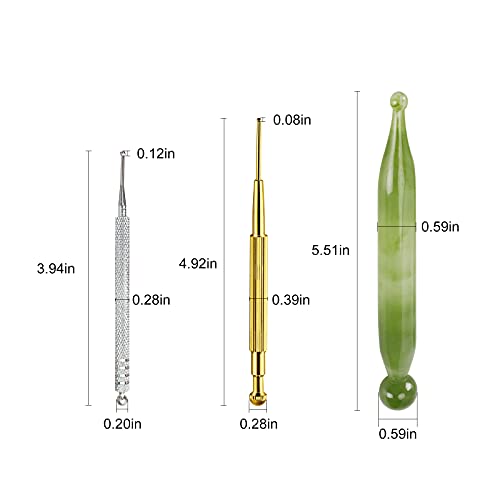 4PCS Massage Tools Acupuncture Pen Self Massage Gua Sha Pointing Pen with Sil...