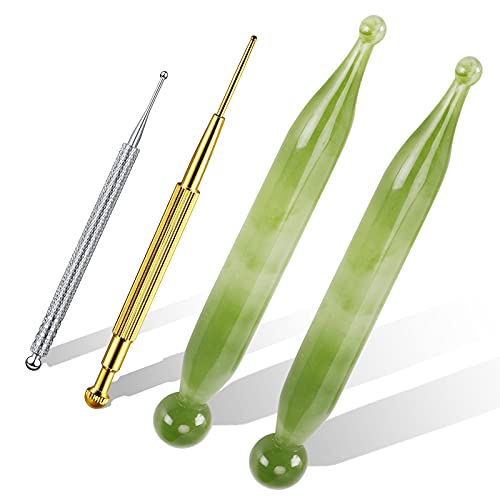 4PCS Massage Tools Acupuncture Pen Self Massage Gua Sha Pointing Pen with Sil...