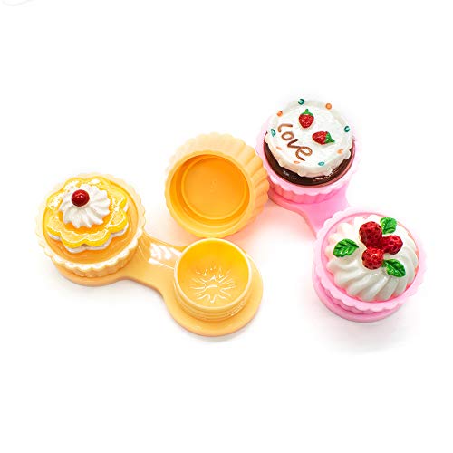 AUEAR, Cute Travel Contact Lens Case Kit Eye Care Portable Container Holder S...