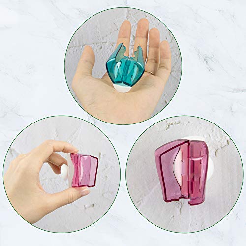 AUEAR, Toothbrush Head Covers with Suction Cup Anti Dust Toothbrush Cover Gre...