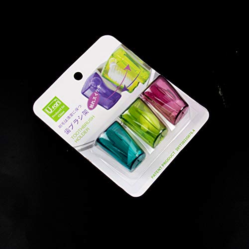 AUEAR, Toothbrush Head Covers with Suction Cup Anti Dust Toothbrush Cover Gre...