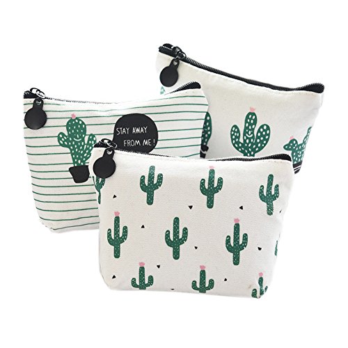 August Dream Canvas Student Pencil Case Box Pen Pouch Coin Purse Pouches Cosm...