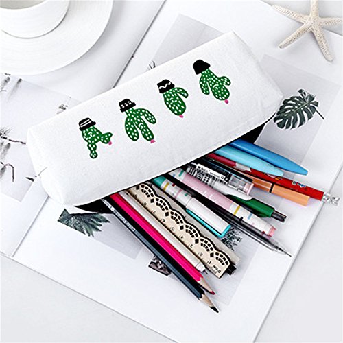 August Dream Canvas Student Pencil Case Box Pen Pouch Coin Purse Pouches Cosm...