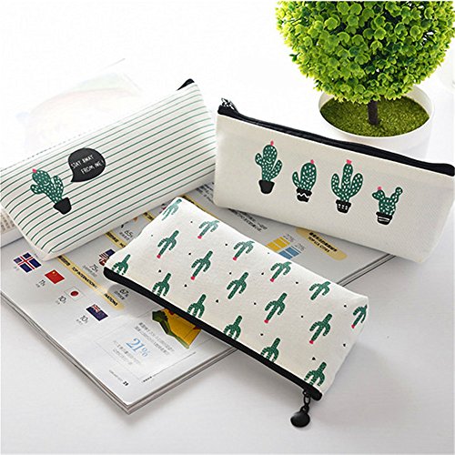 August Dream Canvas Student Pencil Case Box Pen Pouch Coin Purse Pouches Cosm...