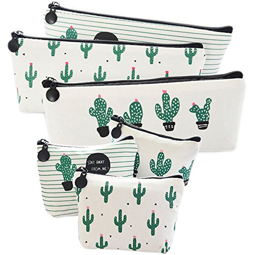 August Dream Canvas Student Pencil Case Box Pen Pouch Coin Purse Pouches Cosm...