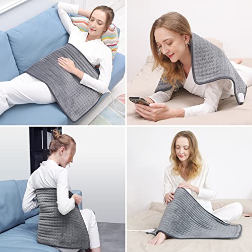 Aukfa Electric Heating Pad for Back Pain Relief, XXX-Large Heating Pads for C...