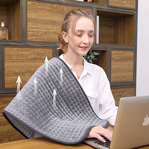 Aukfa Electric Heating Pad for Back Pain Relief, XXX-Large Heating Pads for C...