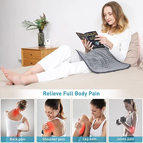 Aukfa Electric Heating Pad for Back Pain Relief, XXX-Large Heating Pads for C...