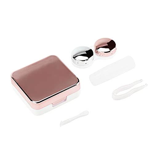 Lens Box, Reflective Cover Contact Lens Case with Mirror Travel Contact Lens ...