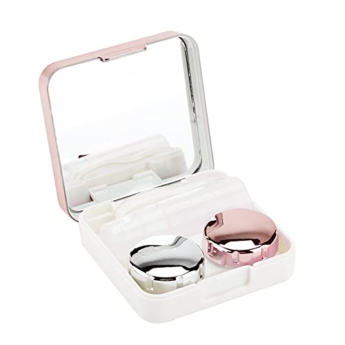 Lens Box, Reflective Cover Contact Lens Case with Mirror Travel Contact Lens ...