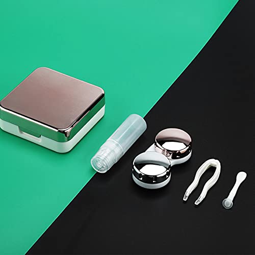 Lens Box, Reflective Cover Contact Lens Case with Mirror Travel Contact Lens ...