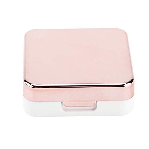 Lens Box, Reflective Cover Contact Lens Case with Mirror Travel Contact Lens ...