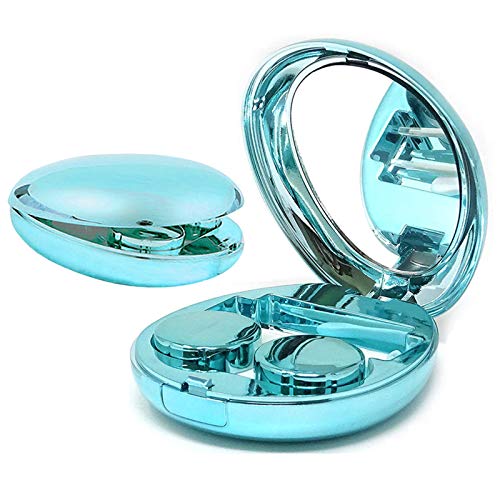 Aukvite Contact Lens Case, Portable Contact Lens Box Kit with Mirror, Travel ...