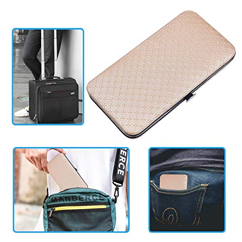 19 PCS Premium Manicure Set, AULLUA Nail Clippers, Professional Grooming Gift...