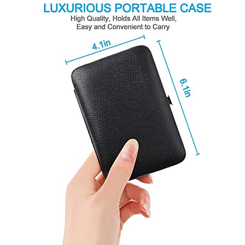 26 PCS Premium Manicure Set, AULLUA Nail Clippers, Professional Grooming Gift...