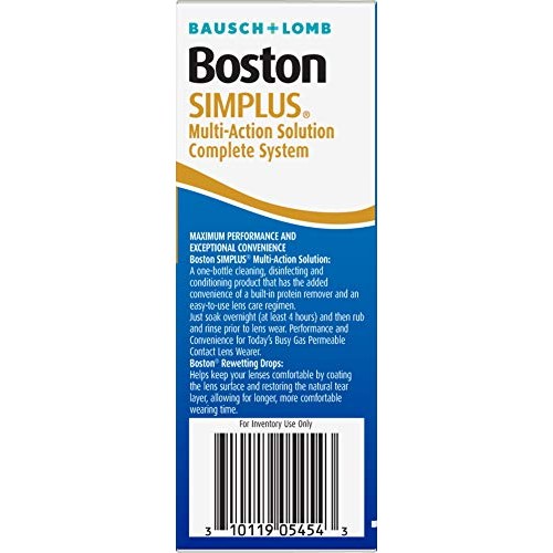 Contact Lens Solution Kit by Boston Simplus, for Gas Permeable Contact Lenses...