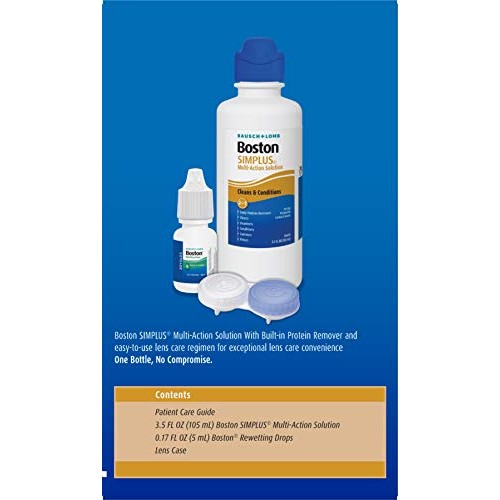 Contact Lens Solution Kit by Boston Simplus, for Gas Permeable Contact Lenses...