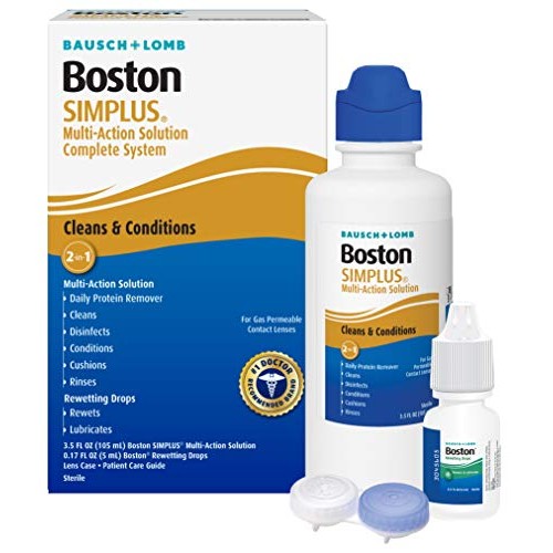 Contact Lens Solution Kit by Boston Simplus, for Gas Permeable Contact Lenses...