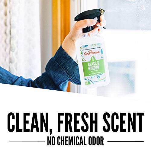 Aunt Fannie’s Glass & Window Cleaning Vinegar Wash, Natural Streak-Free Glass...